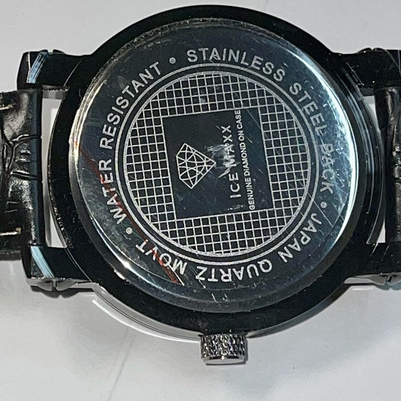 Real diamond watch for men, custom made, NOT CZ not moisannite best gift for men - Picture 3 of 7